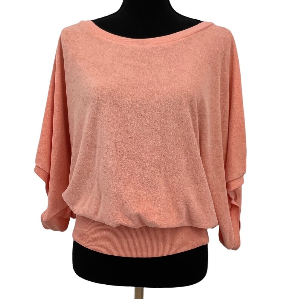 Anthropologie Postmark Top Womens Medium Pink NWT Off Shoulder Dolman Blouson - Picture 2 of 6